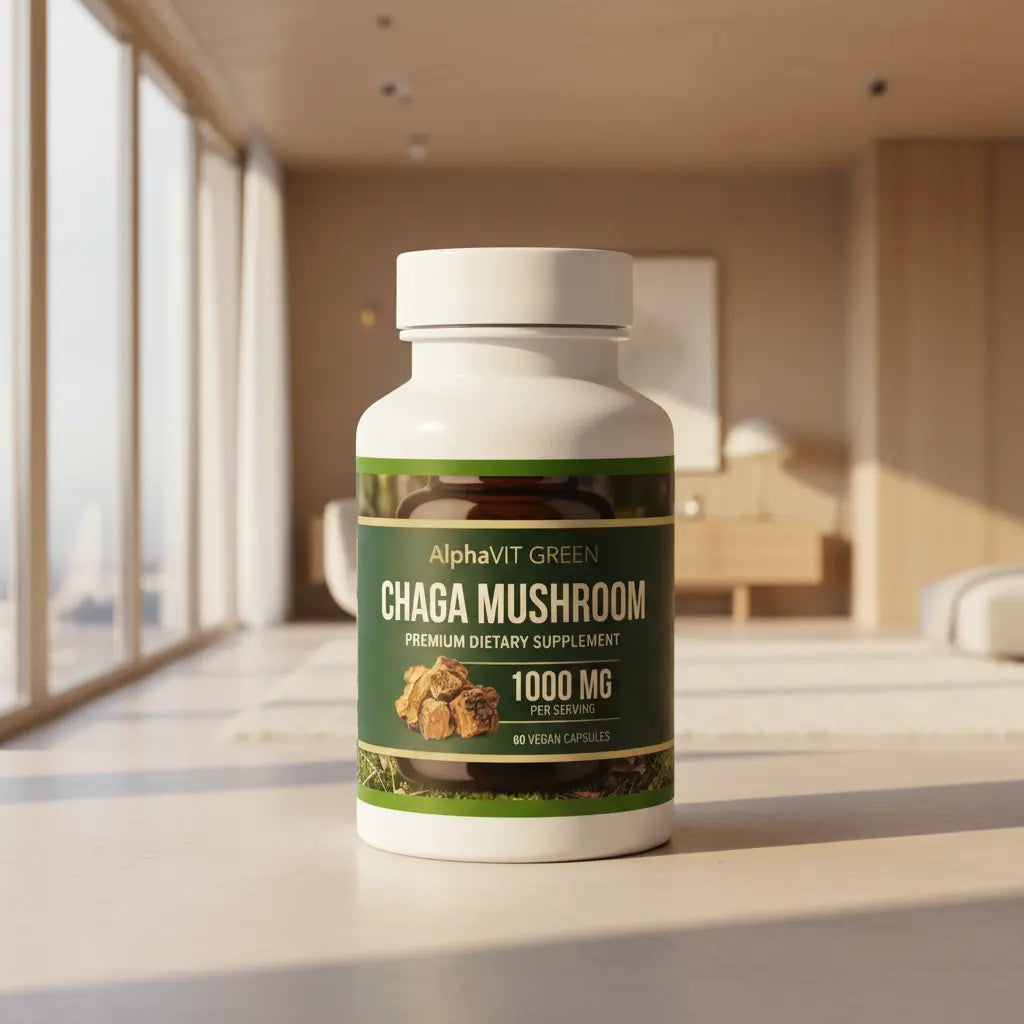 Chaga Mushroom 1000 mg AlphaVIT Chaga Mushroom 1000 mg AlphaVIT Mushroom Products