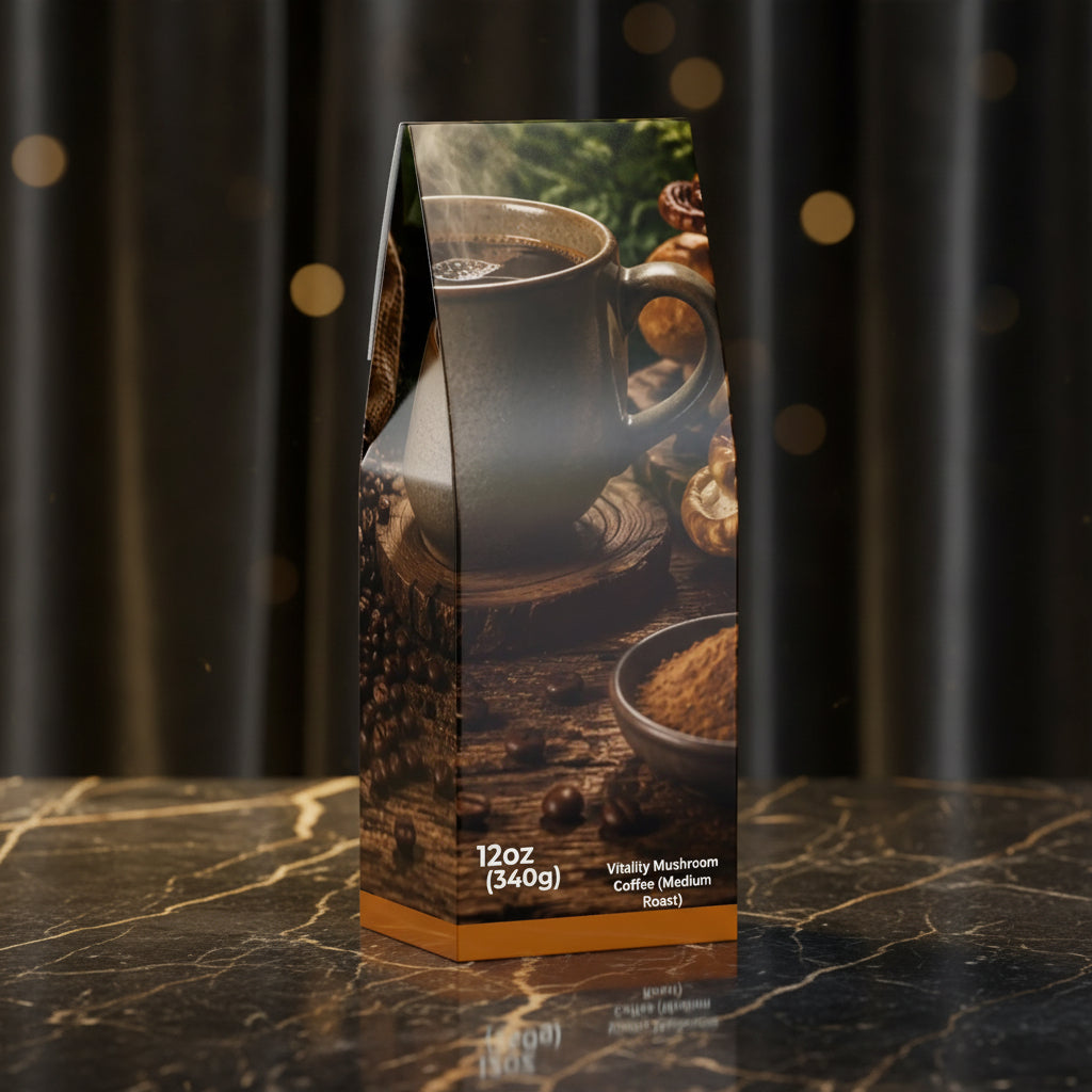 Vitality Mushroom Coffee (Medium Roast) AlphaVIT Vitality Mushroom Coffee (Medium Roast) AlphaVIT Coffee & Tea