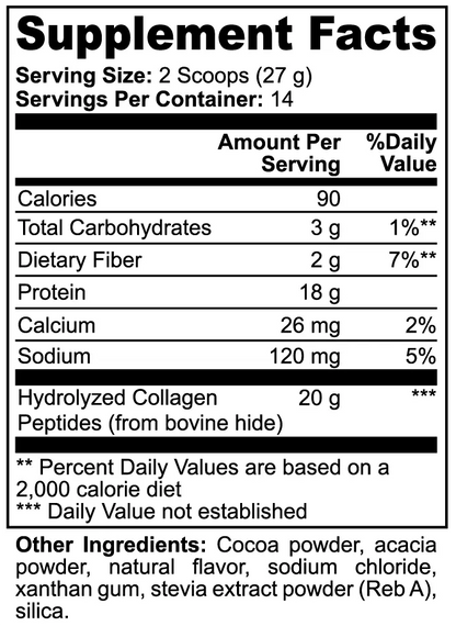 Grass-Fed Collagen Peptides Powder (Chocolate) AlphaVIT Grass-Fed Collagen Peptides Powder (Chocolate) AlphaVIT Skin, Hair & Nail Health