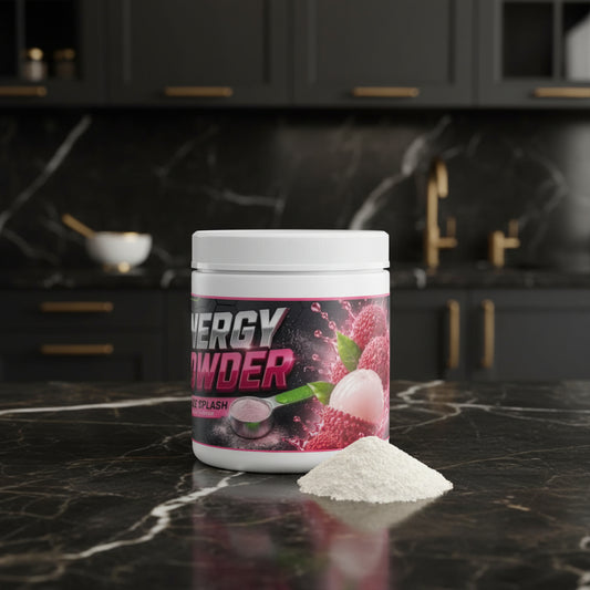 Energy Powder — Lychee Splash AlphaVIT, étiquette produit